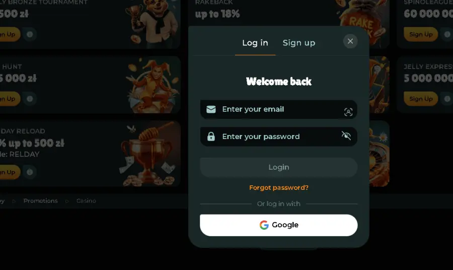 Honeybetz login